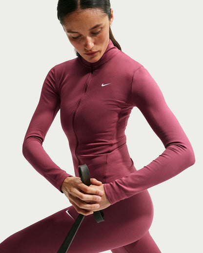 Nike One Fitted Dri-FIT Jacke mit durchgehendem Reißverschluss für Damen