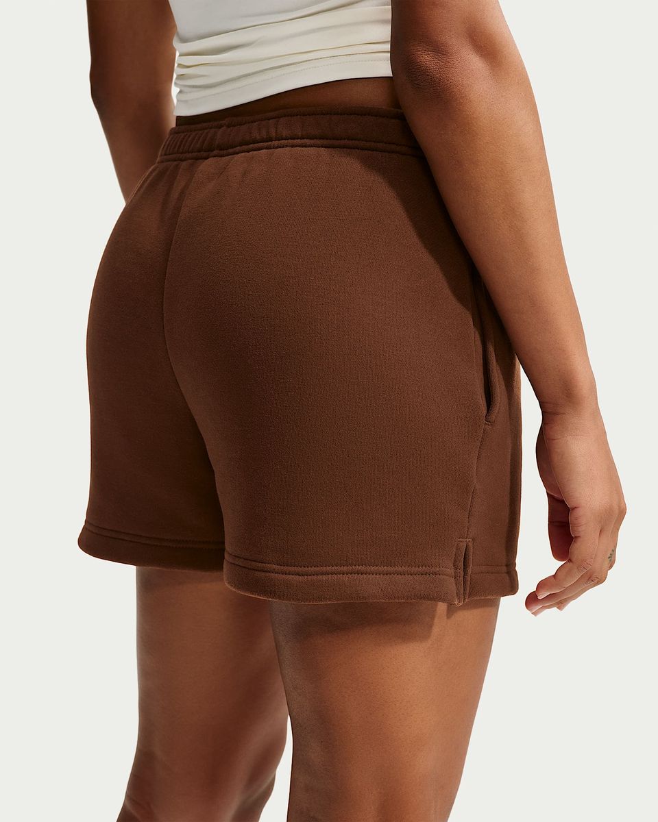 Nike Studio Fleece aus mittelschwerem Material Shorts mit mittelhohem Bund (Damen)