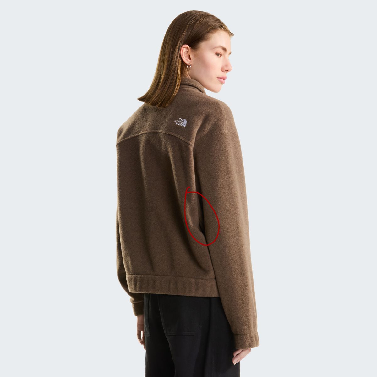 W FLEECE COLLARED JACKET