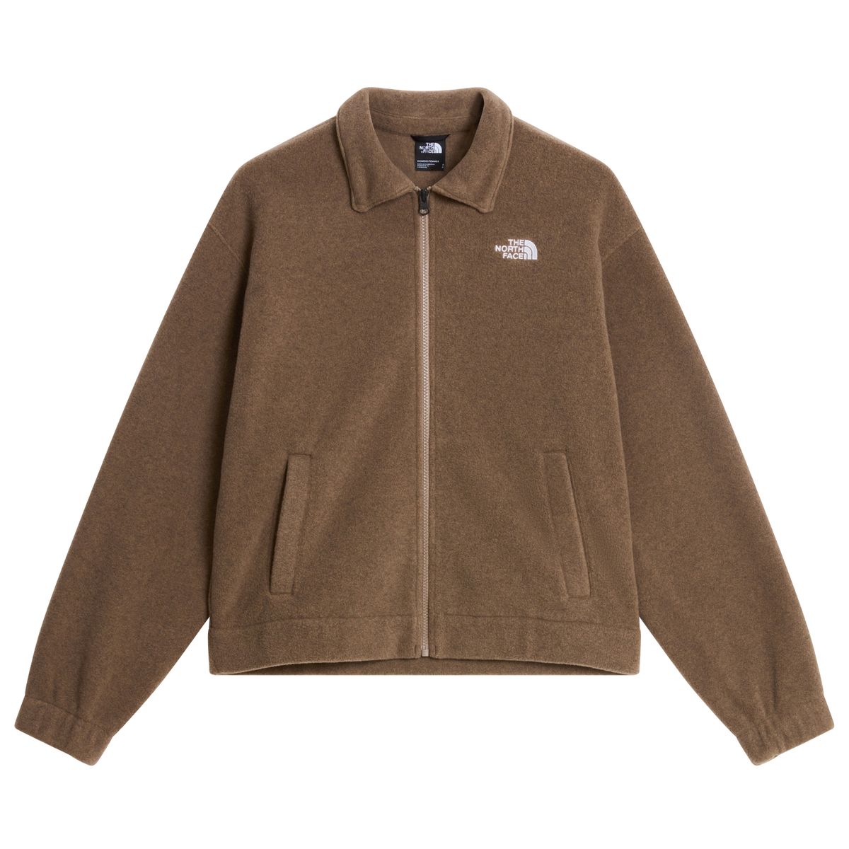 W FLEECE COLLARED JACKET