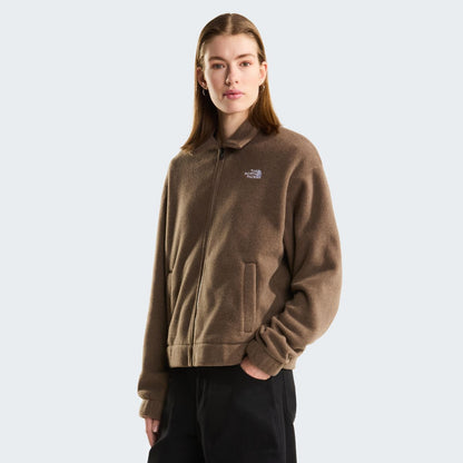 W FLEECE COLLARED JACKET