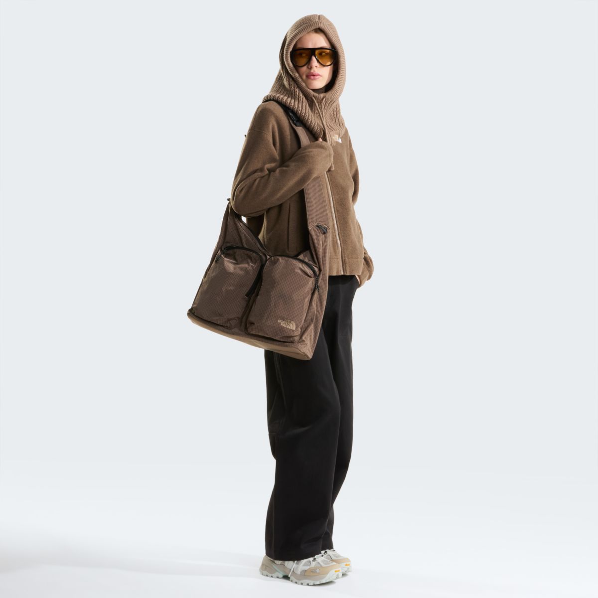 W FLEECE COLLARED JACKET