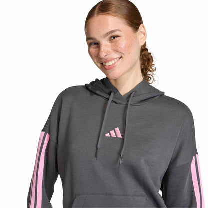 ESSENTIALS 3-STREIFEN FLEECE-HOODIE