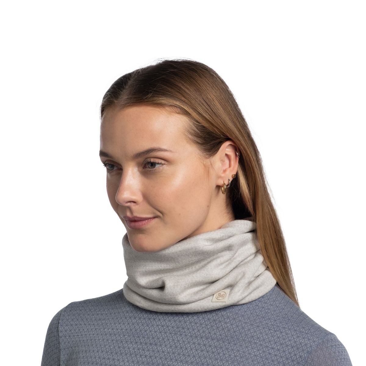 MERINO HEAVYWEIGHT NECK WARMER SOLID CLOUD                  