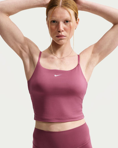 Nike One Gepolstertes, verstellbares Sport-BH-Tanktop mit mittlerem Halt