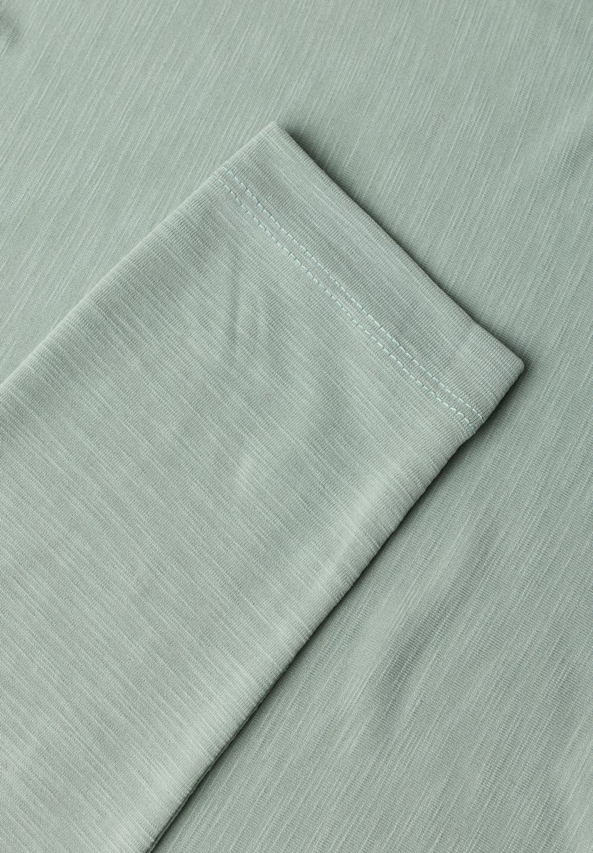 Silk-Look Shirt mit Wasserfall-Front