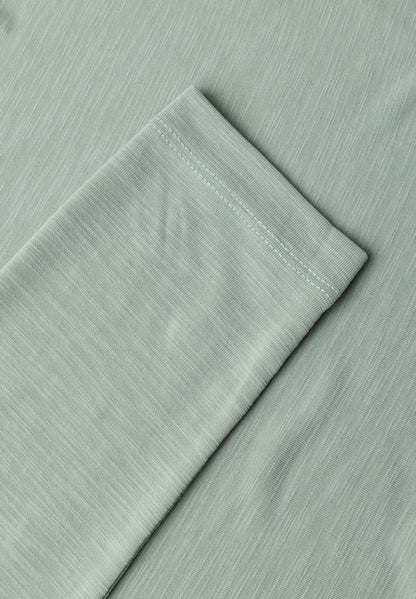 Silk-Look Shirt mit Wasserfall-Front