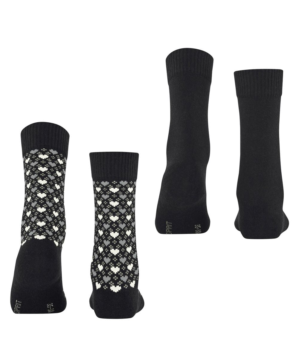 Esprit Wool Hearts 2-Pack Damen