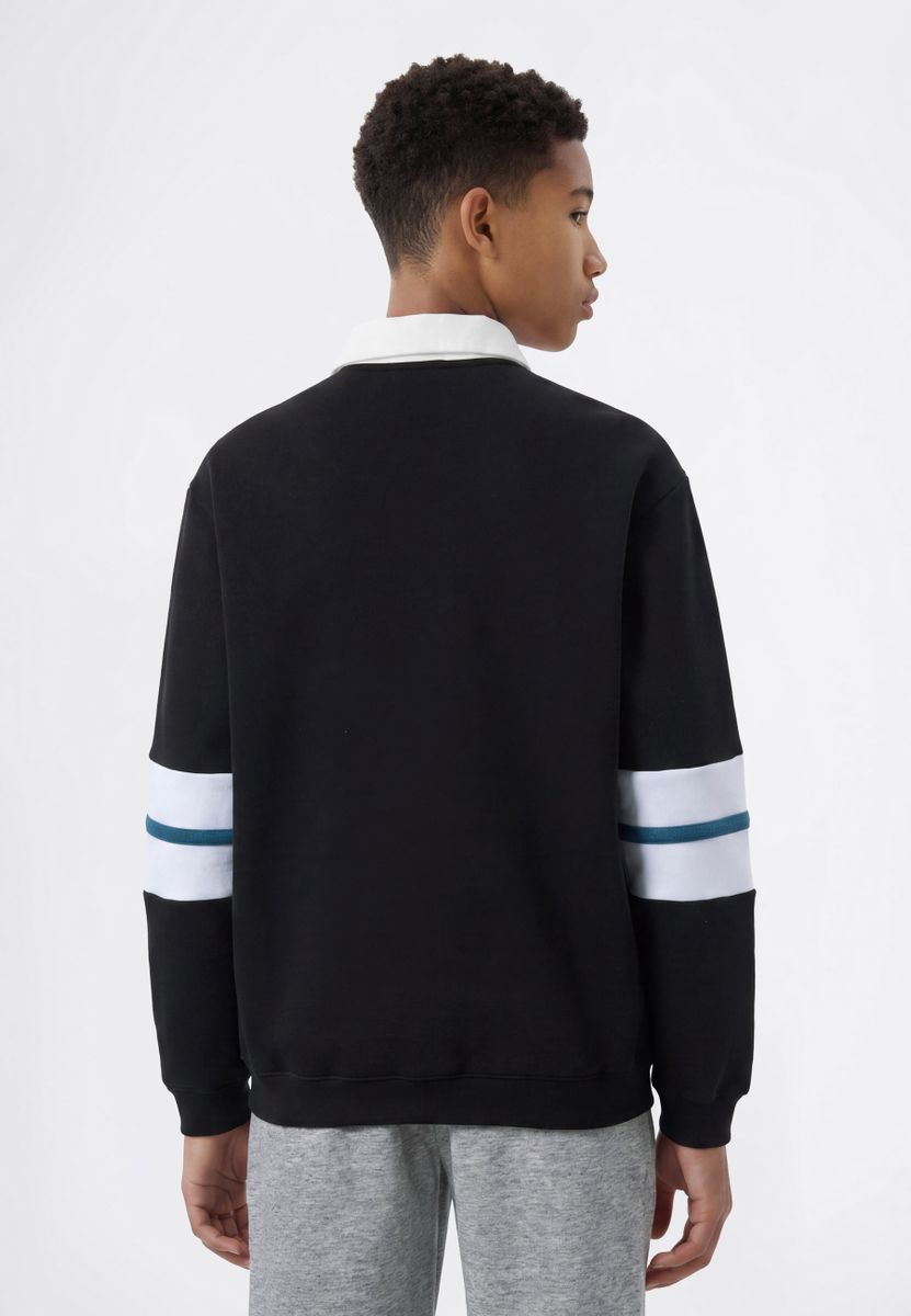 Polo Neck Sweatshirt