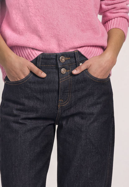 High Waist Barrel Leg Jeans im Loose Fit