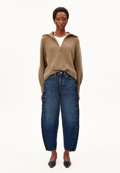 BAARLY HIGH PANEL BARREL JEAN
