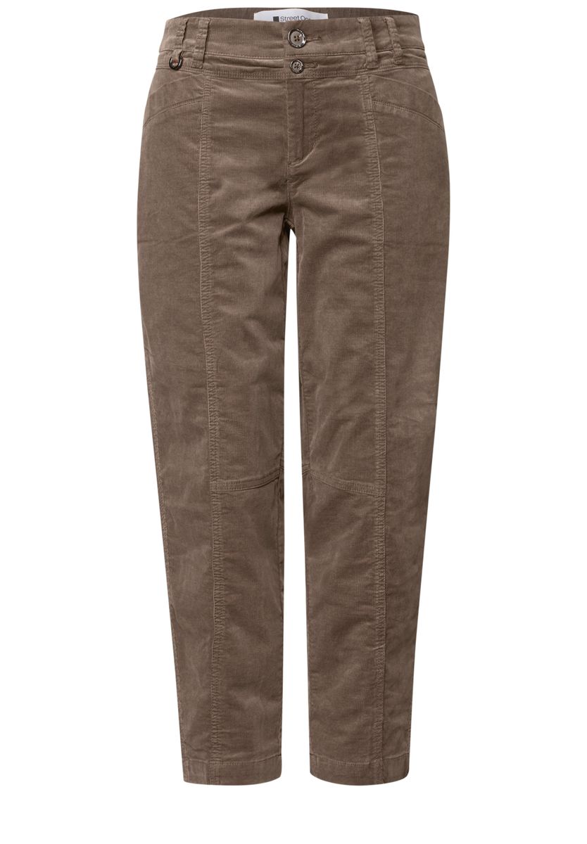 Barrel Leg Hose aus Cord im Casual Fit