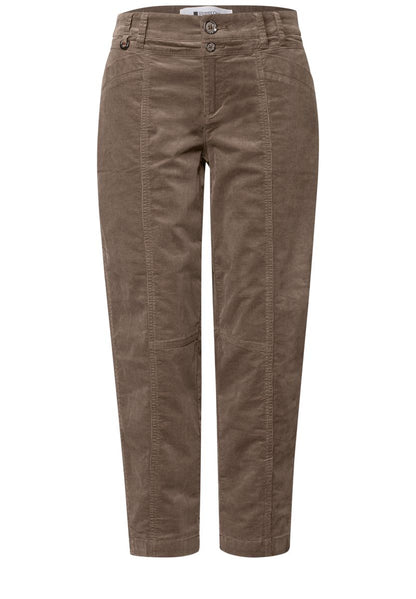 Barrel Leg Hose aus Cord im Casual Fit