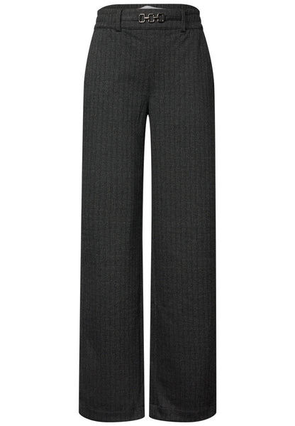 Straight Leg Hose mit Fishbone-Muster