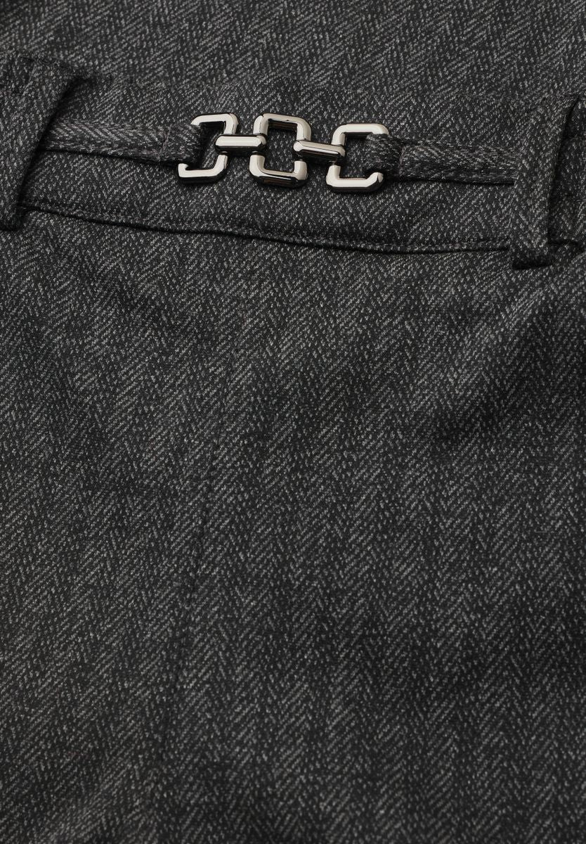 Straight Leg Hose mit Fishbone-Muster