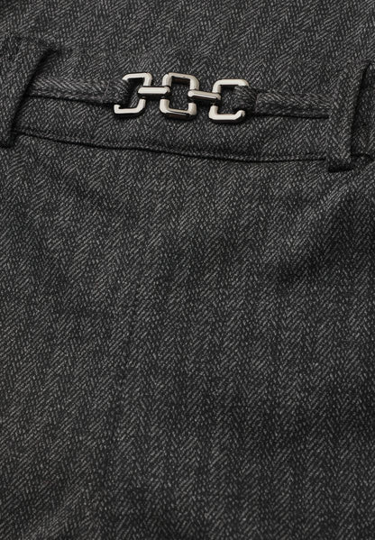 Straight Leg Hose mit Fishbone-Muster