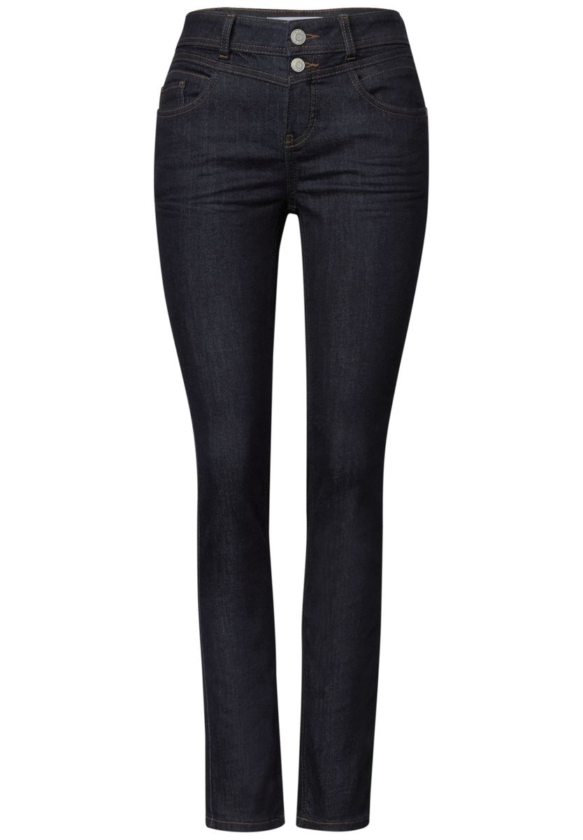 Mid Waist Slim Leg Jeans im Casual Fit
