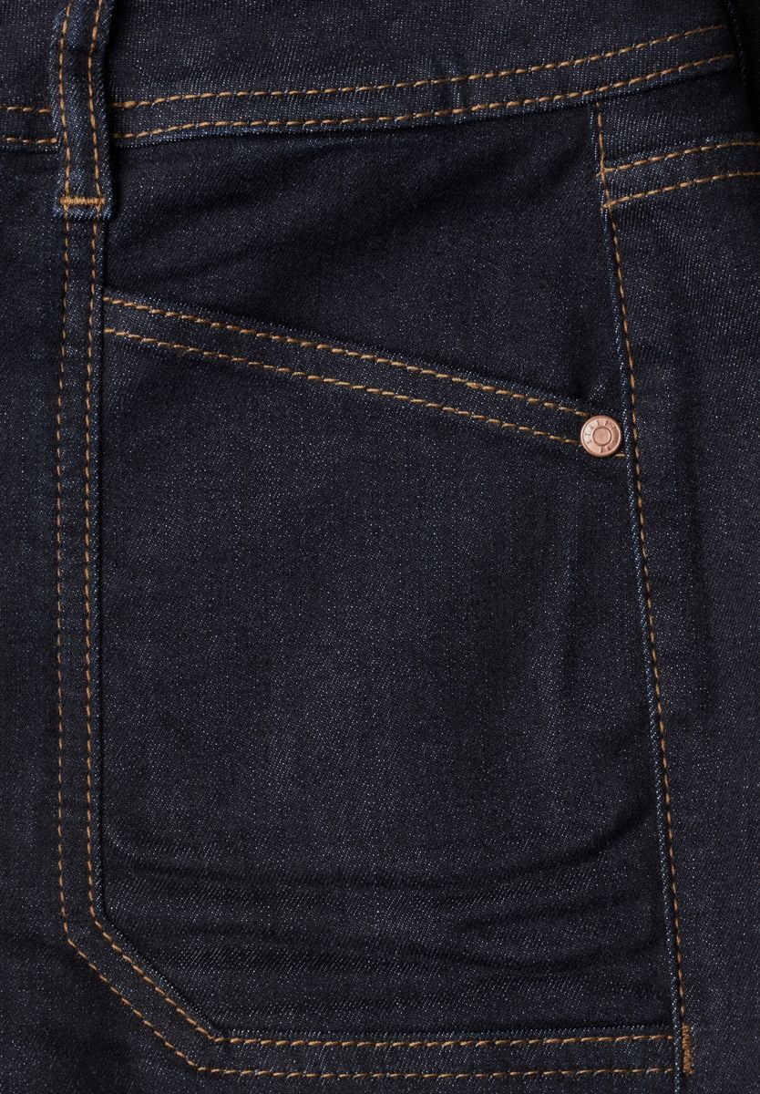 Mid Waist Wide Leg Jeans im Loose Fit