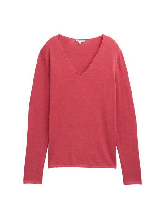 Strickpullover mit V-Ausschnitt