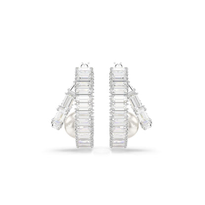 SS25 CAPSULE:OHRSTECKER PRL HOOP WHI/RHS
