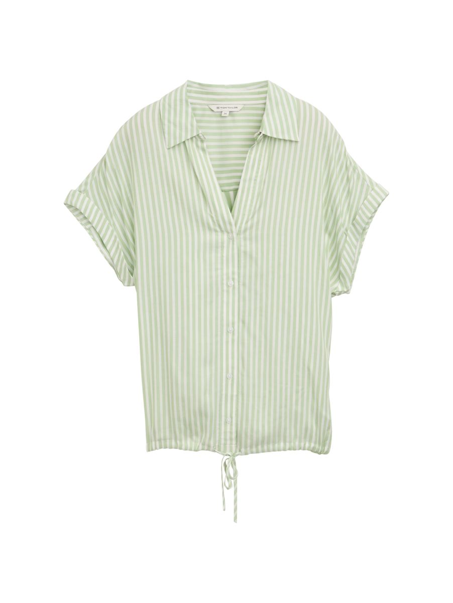 Loose Fit Bluse mit Streifenmuster