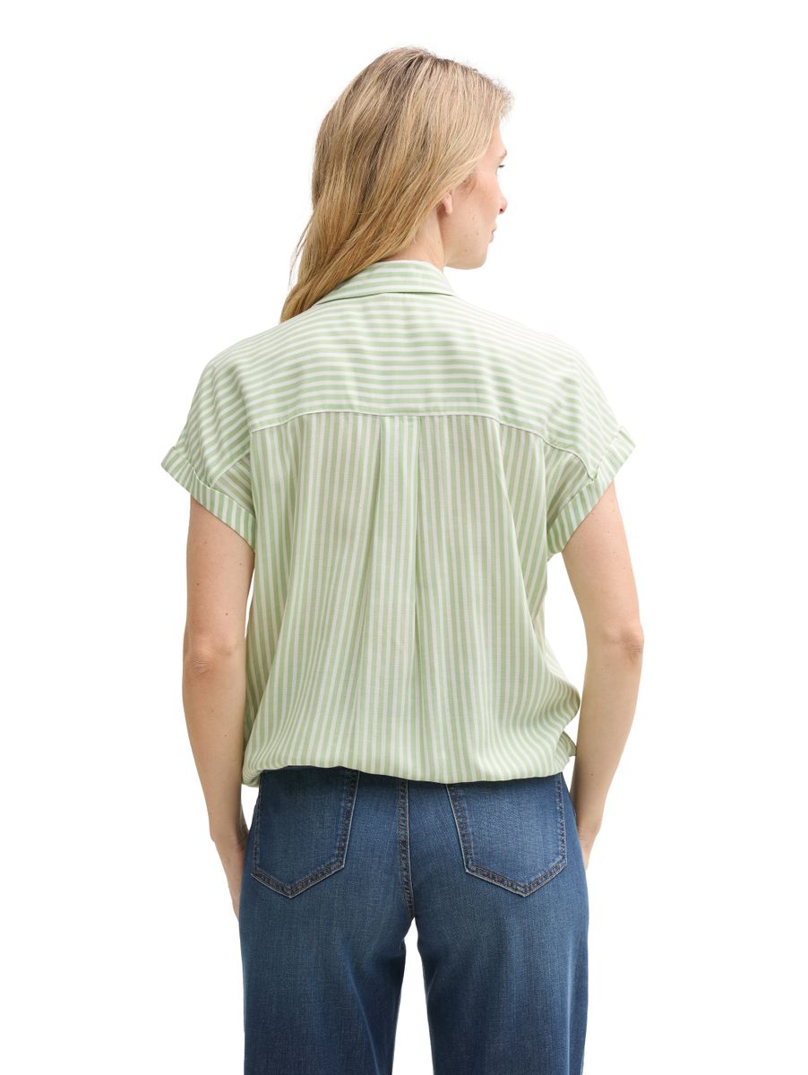 Loose Fit Bluse mit Streifenmuster