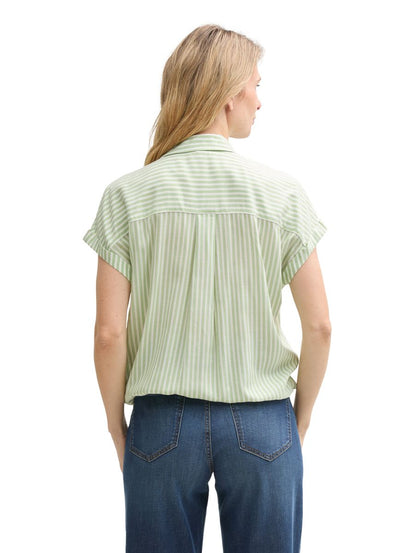 Loose Fit Bluse mit Streifenmuster