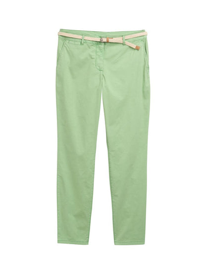Slim Chino Hose mit Gürtel