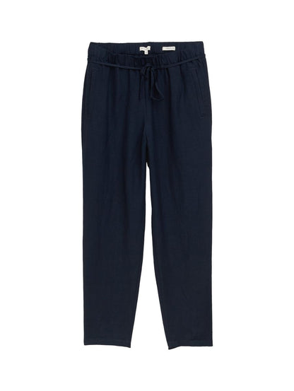 Loose Slim Hose mit Leinenanteil