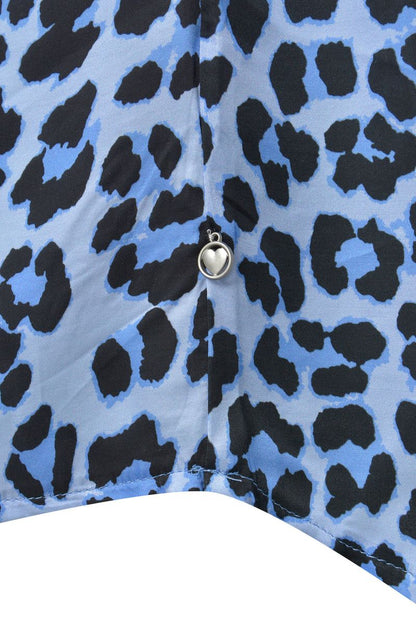 Blouse Leo Print with Stripe Back