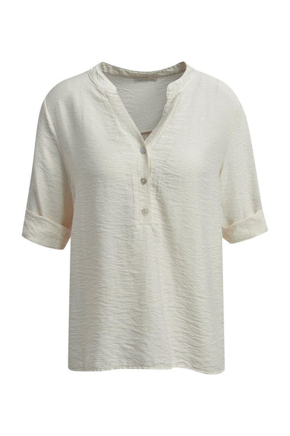 Blouse Solid with Buttons