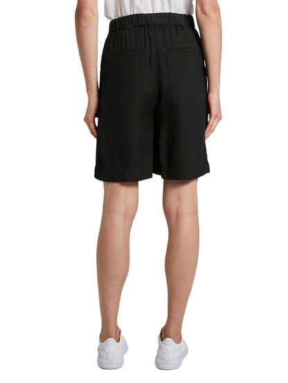 Loose Fit Bermuda Shorts mit elastischem Bund