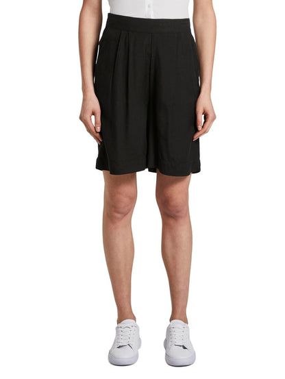 Loose Fit Bermuda Shorts mit elastischem Bund