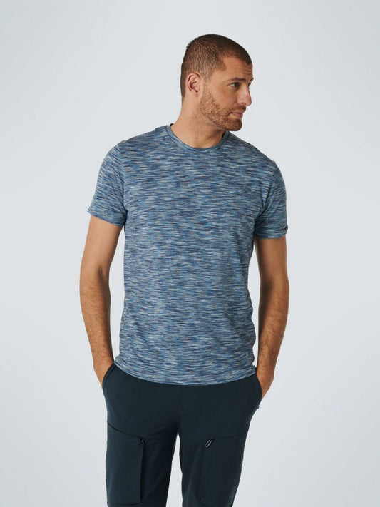 T-Shirt Crewneck Multi Coloured Yarn Dyed Melange