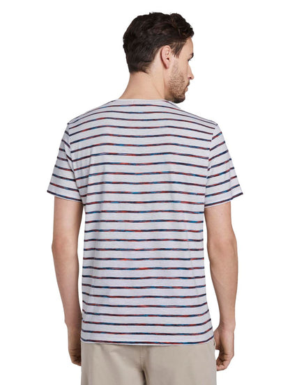 Gestreiftes T-Shirt mit Brusttasche