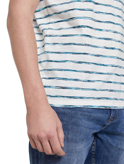 Gestreiftes T-Shirt mit Brusttasche