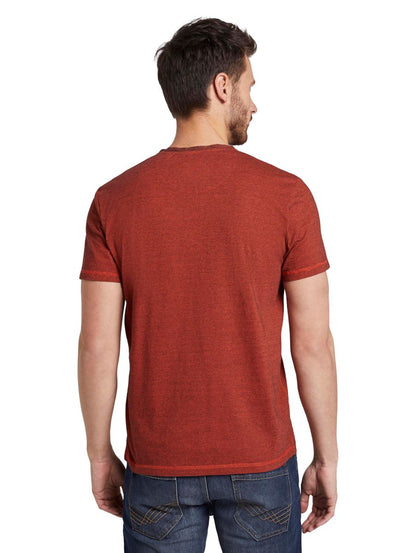 Serafino T-Shirt mit Farbmusterung