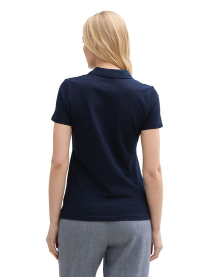 Piqué Poloshirt mit Stickerei