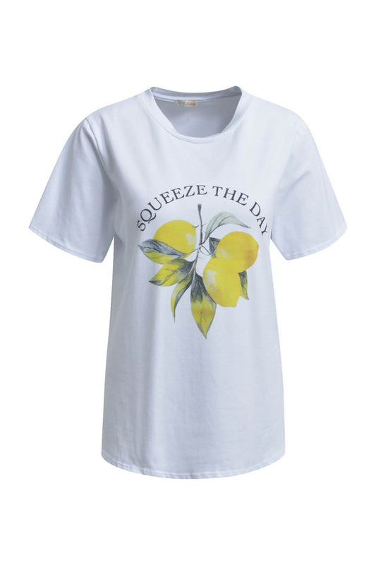 T-Shirt Lemon Print