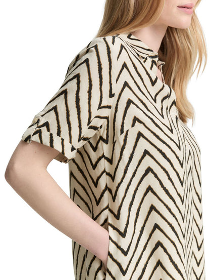 Kleid mit Leinenanteil
