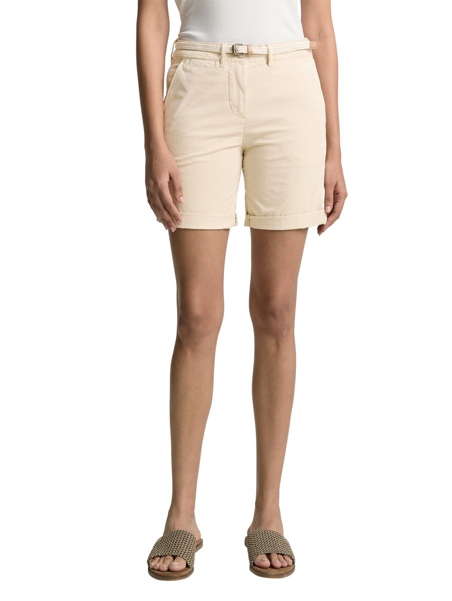 Chino Bermuda Shorts mit Gürtel