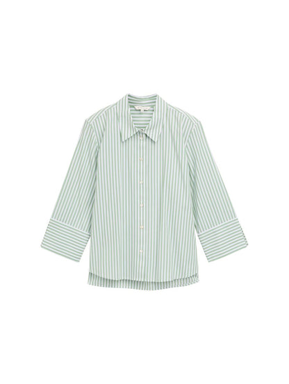 Loose Fit Bluse mit Streifenmuster