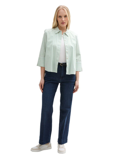 Loose Fit Bluse mit Streifenmuster