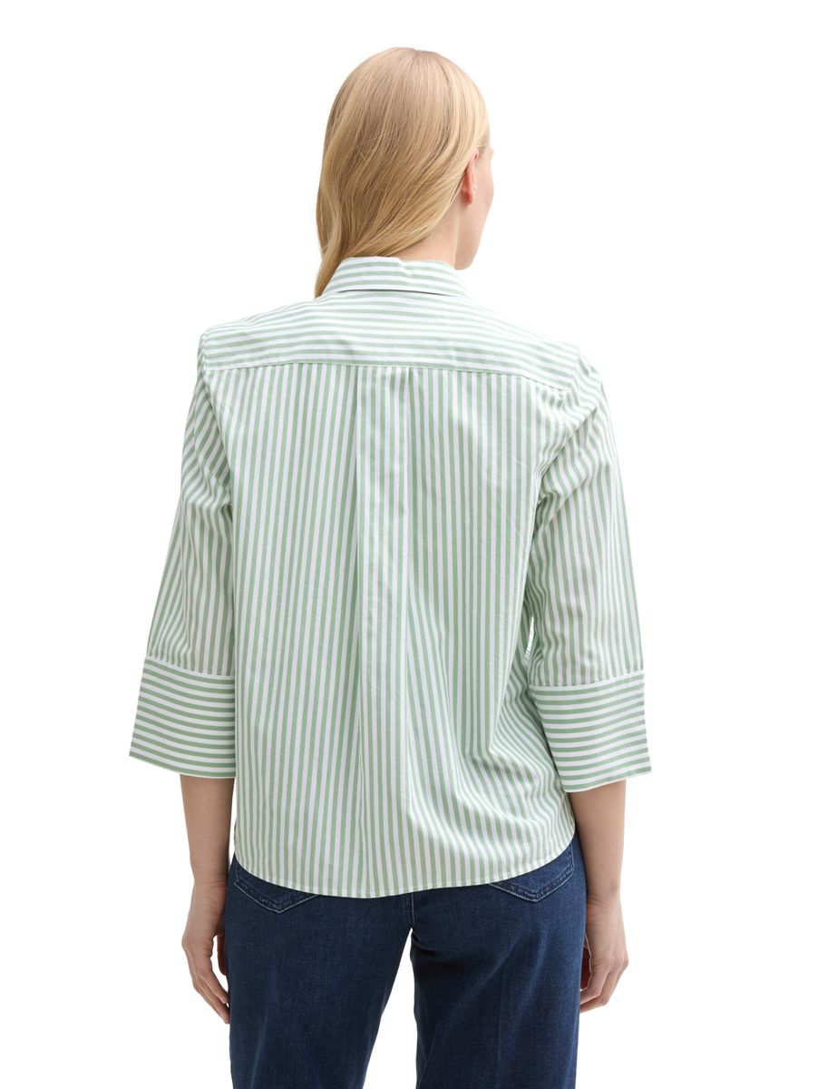 Loose Fit Bluse mit Streifenmuster