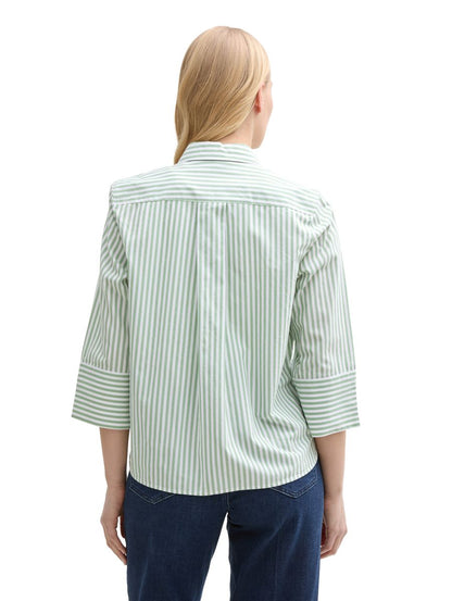 Loose Fit Bluse mit Streifenmuster
