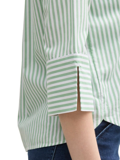 Loose Fit Bluse mit Streifenmuster