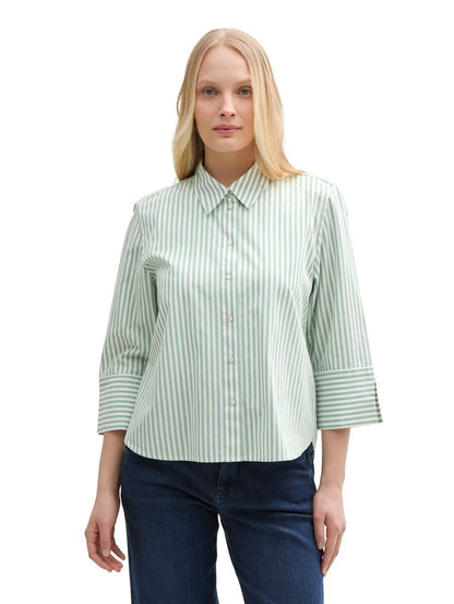 Loose Fit Bluse mit Streifenmuster