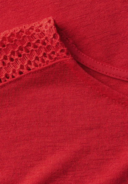 Shirt mit Spitzendetail
