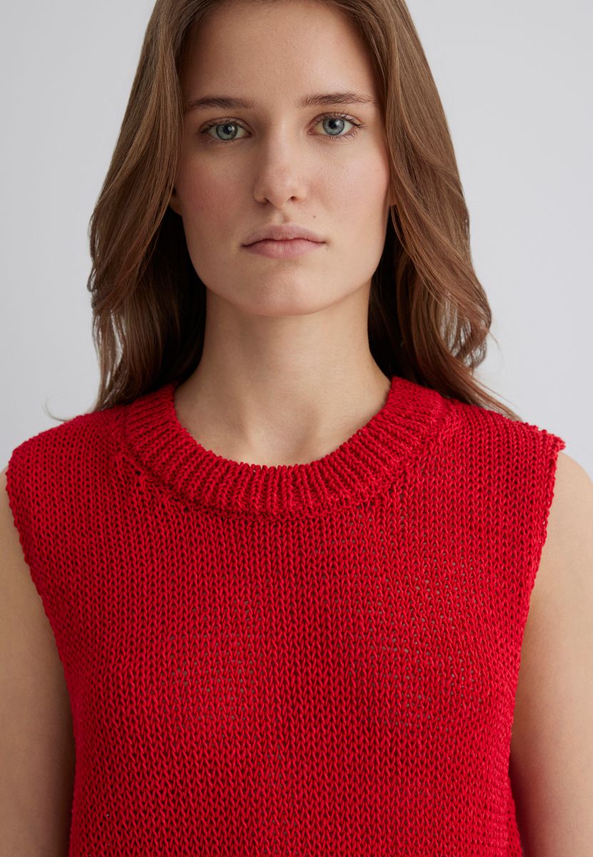 NONSLEEVE SWEATER