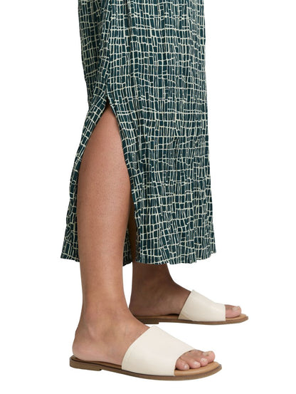 Midi-Kleid mit Muster